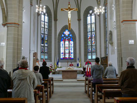 Bonifatiusandacht mit Weihbischof Prof. Dr. Karlheinz Diez in St. Crescentius (Foto: Karl-Franz Thiede)